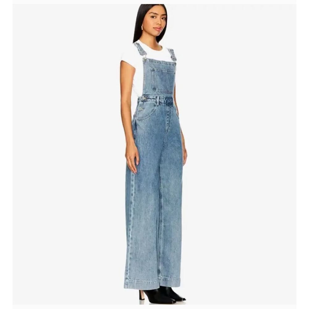 WeWoreWhat Wide Leg Slouchy Denim Jean Overalls Bibs Women's Size 27